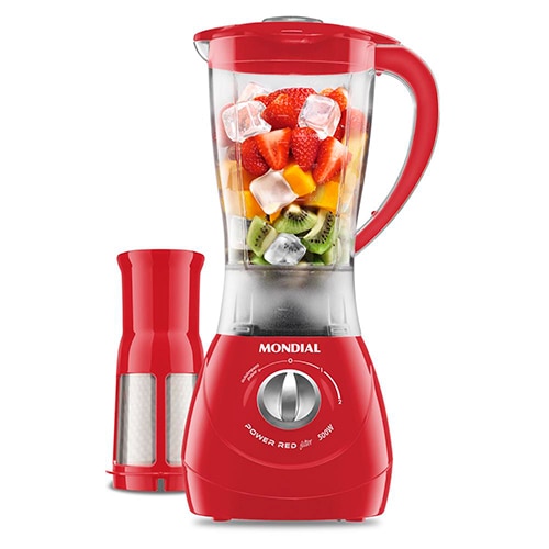 Conjunto Especial Mondial Gourmet Red II Batedeira Power Prática Red 