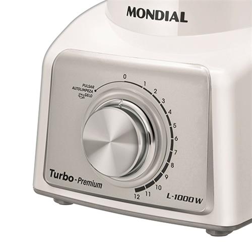 Liquidificador Mondial Turbo Inox L1000 Função Limpeza