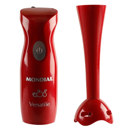 Mixer Mondial Versatile Vermelha Motor Haste separados guardar limpeza