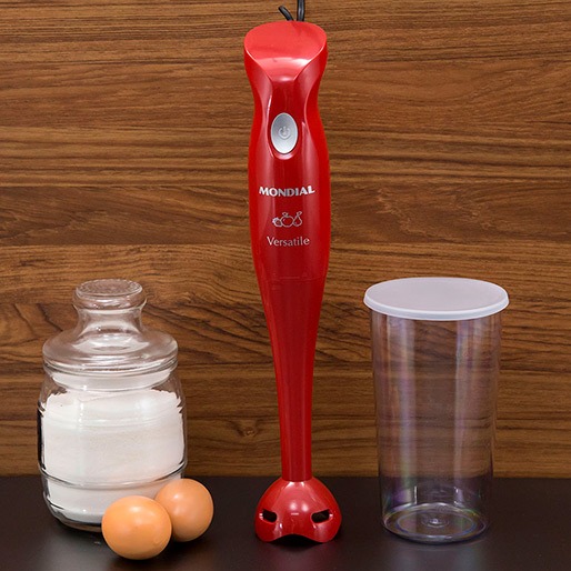 Mixer Mondial Versatile Vermelha M12 Copo ovo receitas