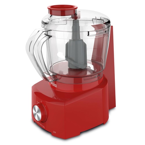 Mini Processador Alimentos Philco PH900 Turbo Vermelho Lava=louças design vertical