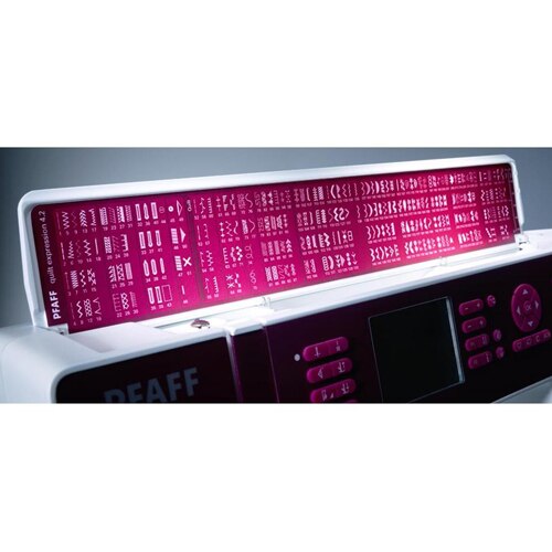Máquina Costura Elétrica Singer Quilt Expression PFAFF posições agulha