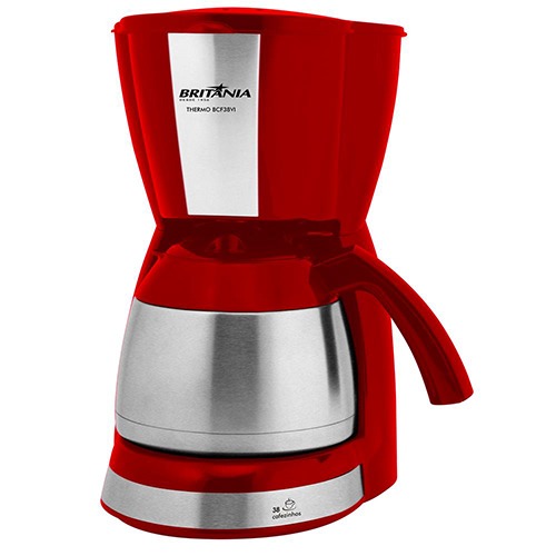 Cafeteira Elétrica Britânia Cp30 Temp Preto Aço Escovado 110v Cafeteira Eletrica Britania Thermo Bcf38vi Ate 38 Cafes Vermelha Prata Cafeteiras Eletricas Casas Bahia 9157840