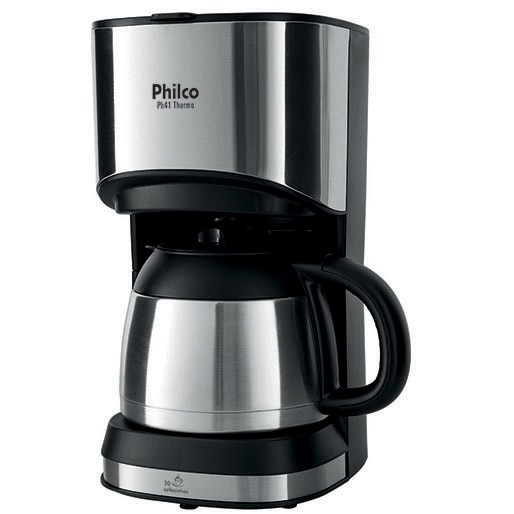 Cafeteira Elétrica Thermo PH41 Philco Jarra térmica Aço escovado design