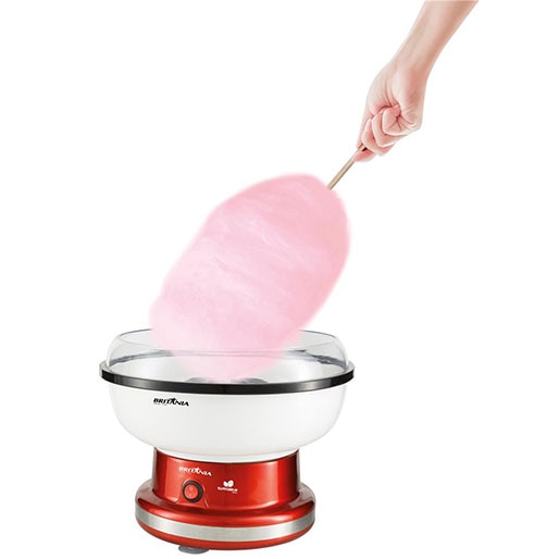 Máquinha Algodão Doce Britânia Cottonpop Mão Palito Extra