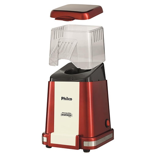 Pipoqueira Elétrica Philco Popnew Retrô desmontável bico direcionador