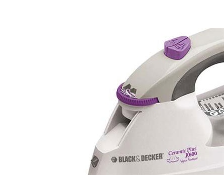 ferro a vapor Black&Decker Ceramic Plus X600 detalhe