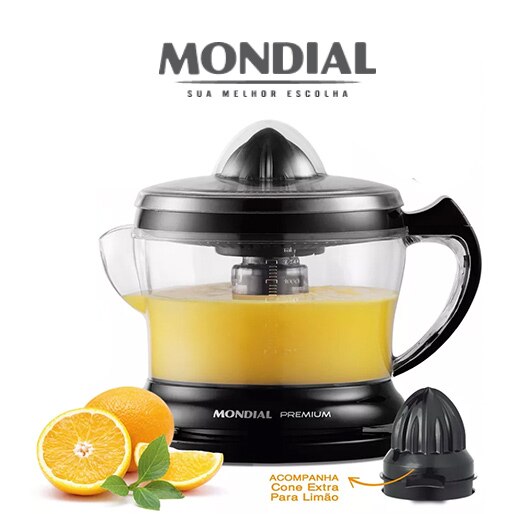 Espresmedor com jarra de 1,5 litro Espremedor Frutas Mondial Premium Jarra 1,5 Litro
