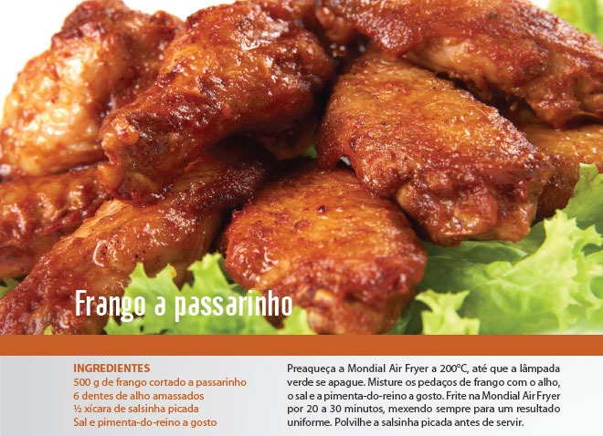 Livro de receitas fritadeira mondial