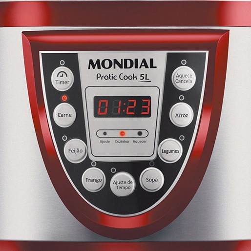 Panela de Pressão Mondial PE12 Função Timer