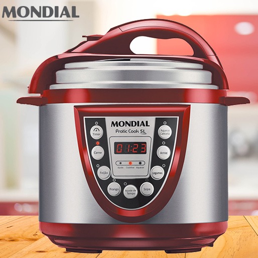 Panela de Pressão Elétrica Mondial PE12 Desligamento automático