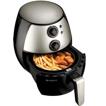 fritadeira sem óleo Cadence Light Fryer FRT500 Preta detalhe