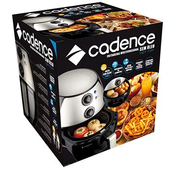 fritadeira sem óleo Cadence Light Fryer FRT500 Preta