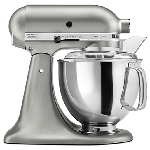 batedeira kitchenaid stand mixer artisan contour silver
