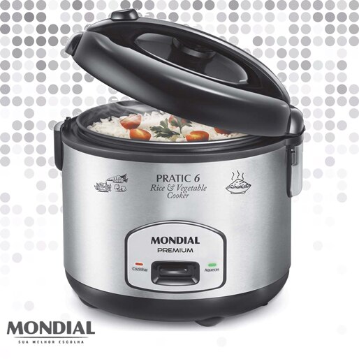 Panela Arroz Mondial Funções Cozinhar Aquecer