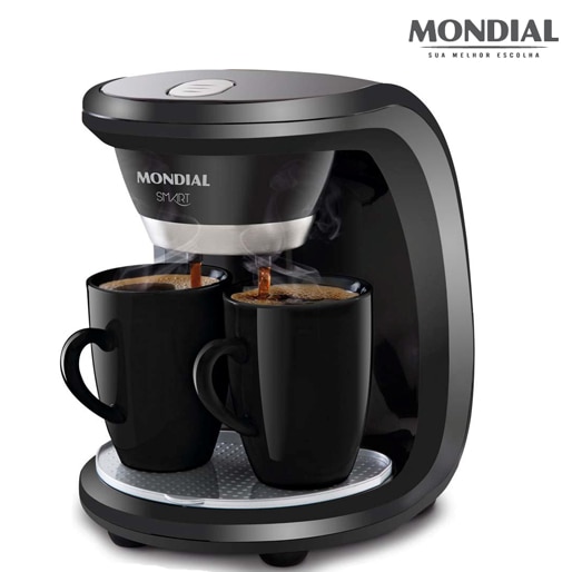 Cafeteira Elétrica Mondial Smart C18 Preta eletroportáteis café