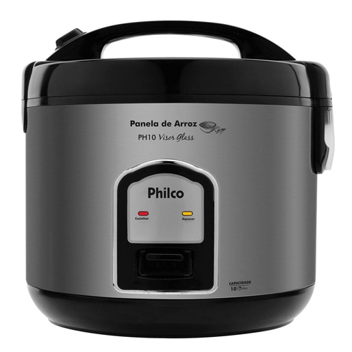 Panela Elétrica Arroz Philco PH10 Visor Glass eletroportáteis