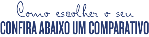 Como escolher o seu confira abaixo um comparativo