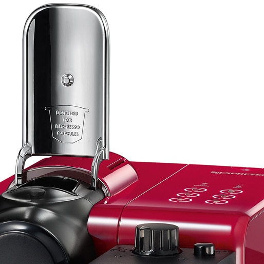 cafeteira expresso nespresso lattissima touch vermelha alavanca capsulas