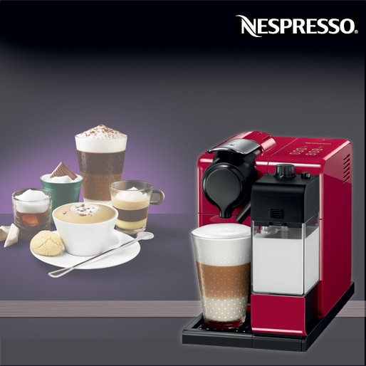 cafeteira expresso nespresso lattissima touch vermelha kit 14 capsulas