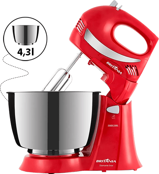 Batedeira Britânia Diamante Inox 350W