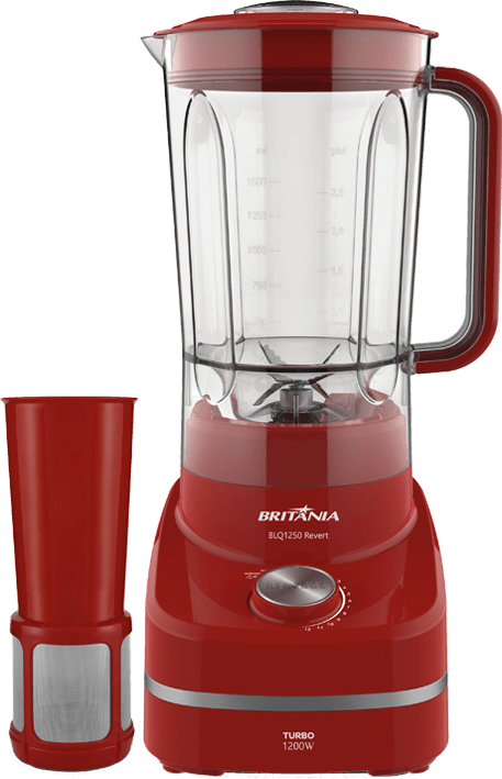 Copo com lâminas integradas possui capacidade de 3 litros Liquidificador Britânia BLQ1250V copo