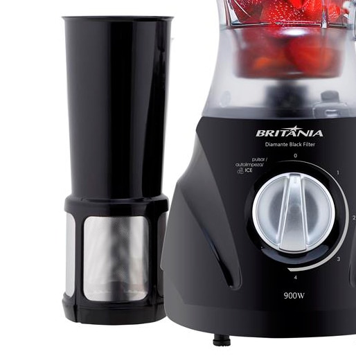 liquidificador britânia filtro faca aço