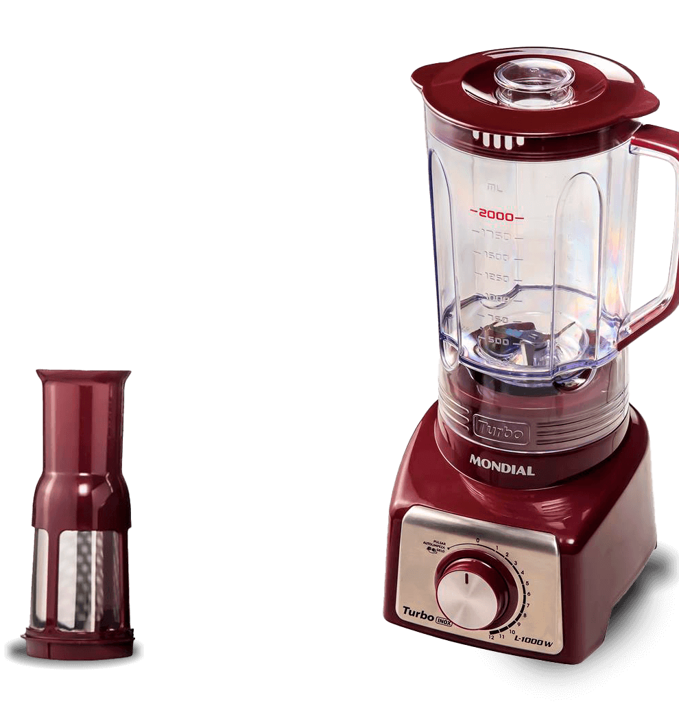 Liquidificador Mondial Turbo L1000 limpeza 