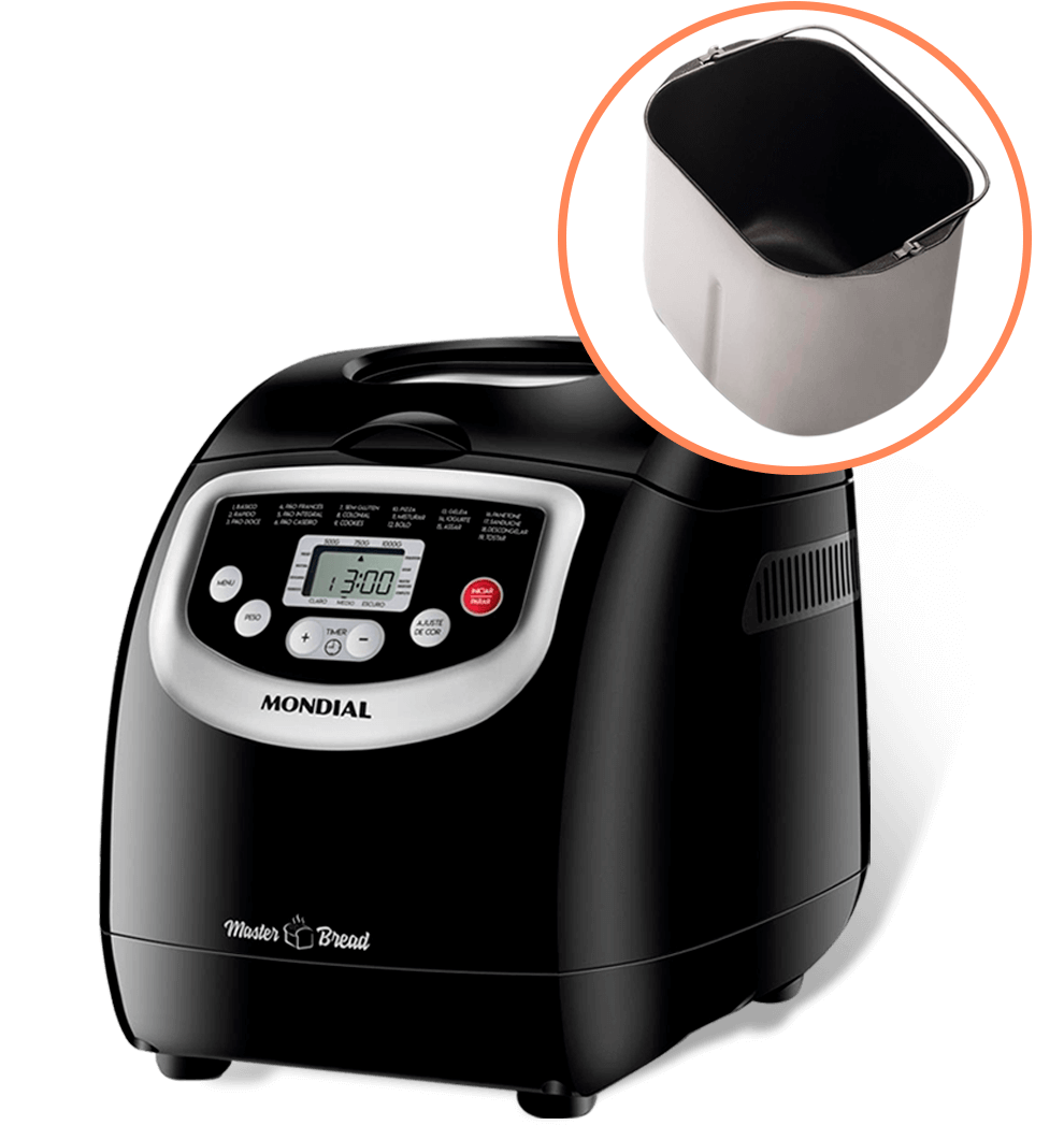 Panificadora Automática Mondial Master Bread NPF-53 Painel Digital