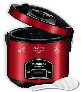 Panela Elétrica Mondial Pratic Rice 10i tampa saída vapor