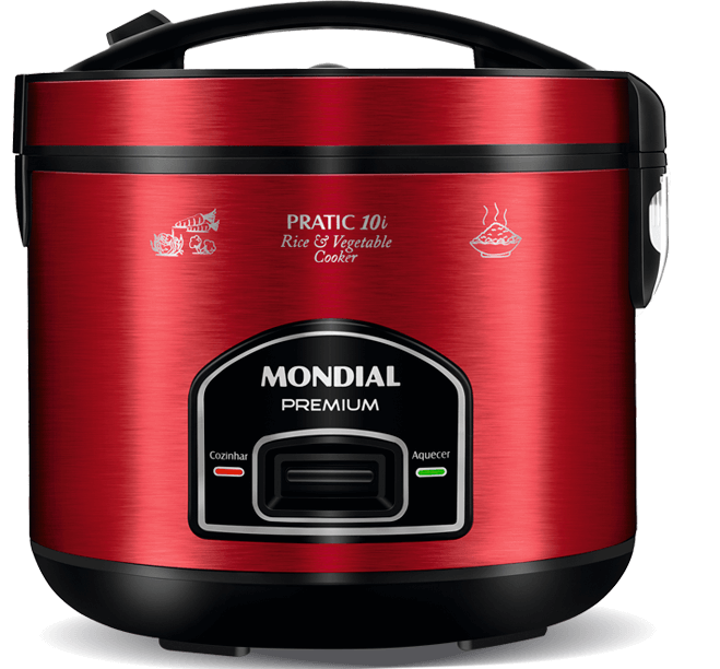 Panela Elétrica Arroz Mondial Pratic Rice 10i PE-46 Vermelha