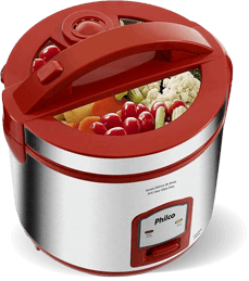 Panela Elétrica Philco PH5 Visor Glass Inox 5 xícaras