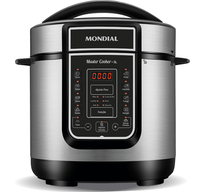Panela Elétrica de Pressão Mondial Master Cooker PE40 Preta Inox