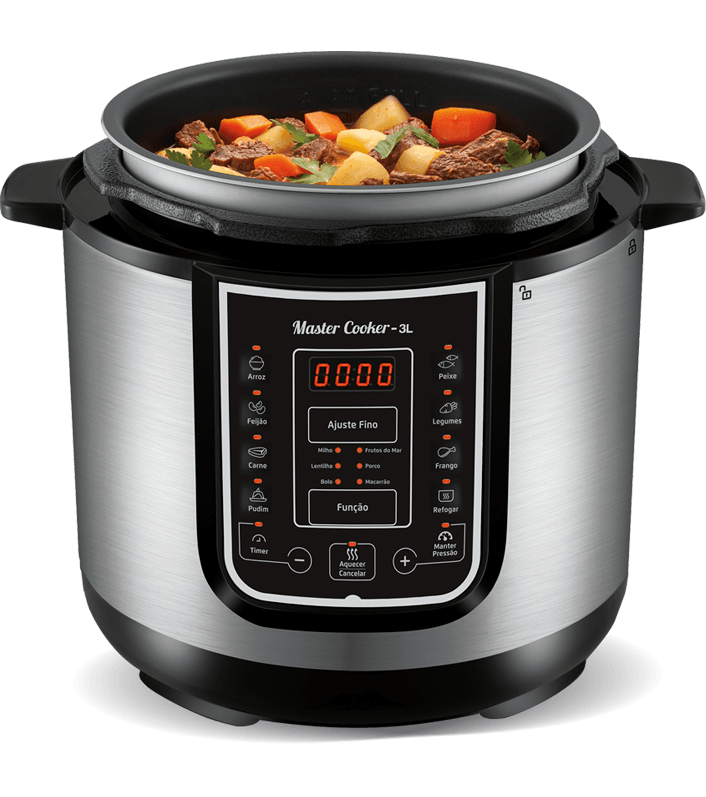 Cozinhe para toda a família Panela Elétrica de Pressão Mondial Master Cooker PE40