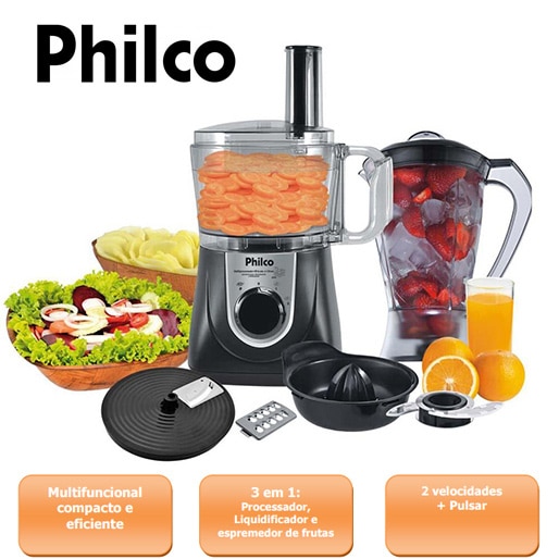 multiprocessador citrus 800w philco