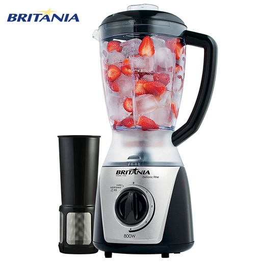 Liquidificador Britânia Eletronic Filter Copo transparente com graduação