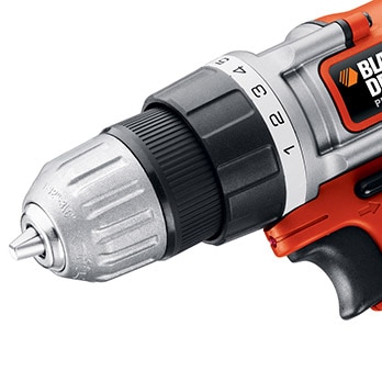 furadeira parafusadeira Black&Decker a bateria LD112-BR detalhe