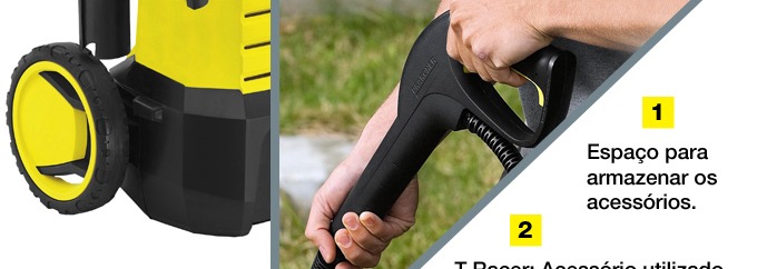 Lavadora Alta Pressão Espaço Armazenar Acessórios