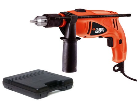 furadeira de impacto Black Decker HD505K com maleta