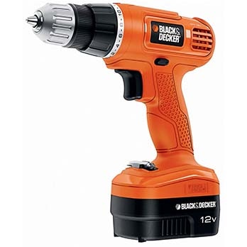 Parafusadeira/Furadeira a Bateria Black&Decker GC1200M desenho ergonomia