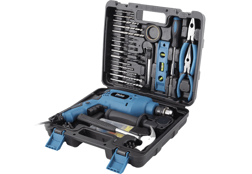 Furadeira Philco PFU03MF acessórios maleta