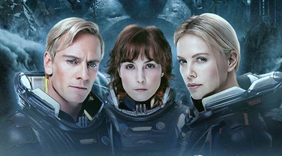 Alguns dos tripulantes de Prometheus