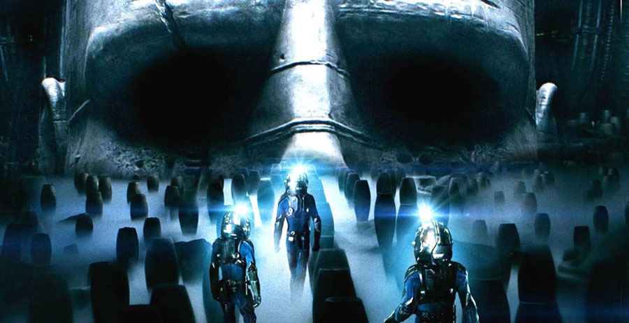 A descoberta do Engenheiro dos tripulantes da nave Prometheus