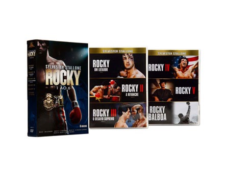 Box Rocky 1 ao 6 - 6 Discos - Luta que assombra o mundo