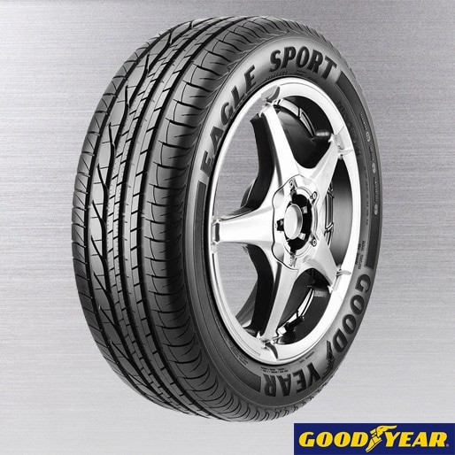 Pneu Aro 16 Goodyear Eagle Sport 205/55 91V carro passeio