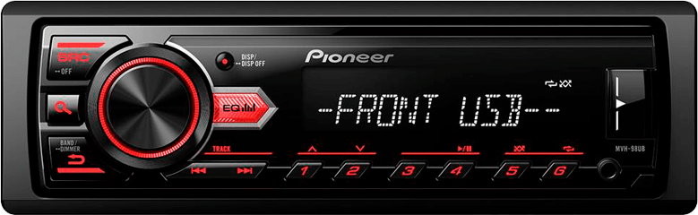 Som Automotivo Pioneer MVH 98UB áudio