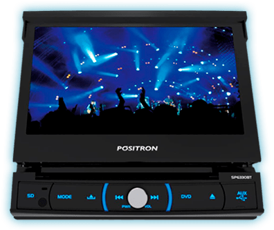DVD Player Automotivo Pósitron SP6330BT Tela Retrátil
