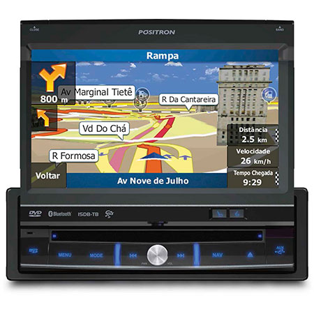 DVD Player Automotivo Pósitron SP6900 NAV