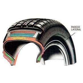 pneu Firestone F77 P165 70R T78 R13 parede lateral