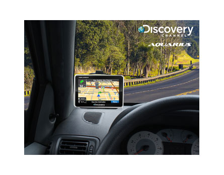 GPS Aquarius Discovery Channel - Coordenadas e instruções por voz